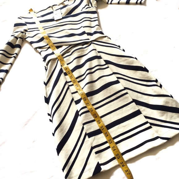 NWT ANTHRO ELLAMOSS StripedDress W/ CrossFront - Picture 8 of 8